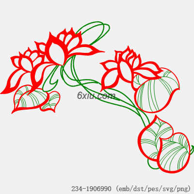 svg矢量绣花图下载