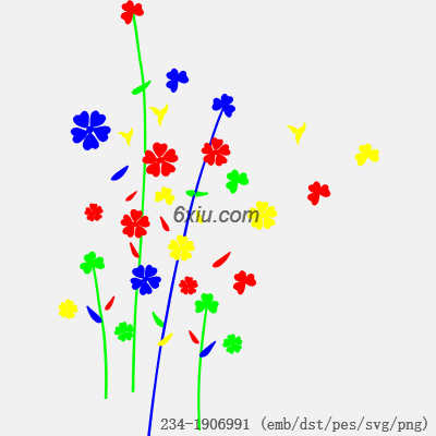 svg矢量绣花图下载