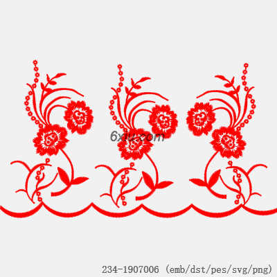 svg矢量绣花图下载