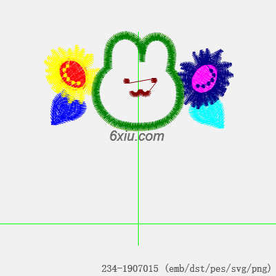 svg矢量绣花图下载