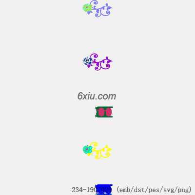 svg矢量绣花图下载