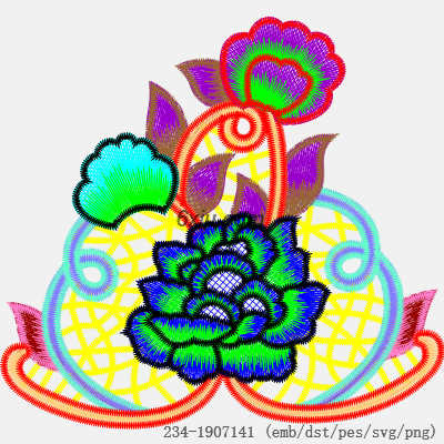 svg矢量绣花图下载