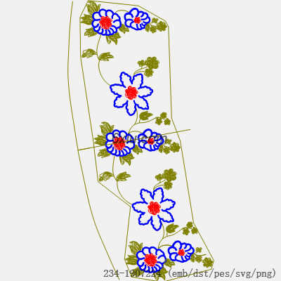 svg矢量绣花图下载