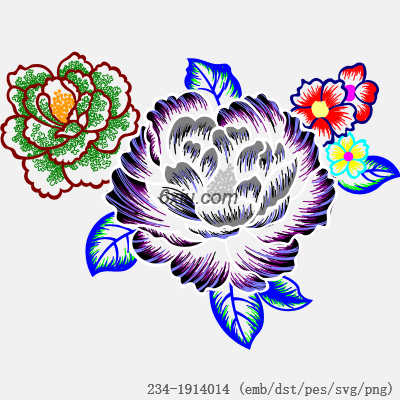 svg矢量绣花图下载