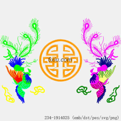 svg矢量绣花图下载