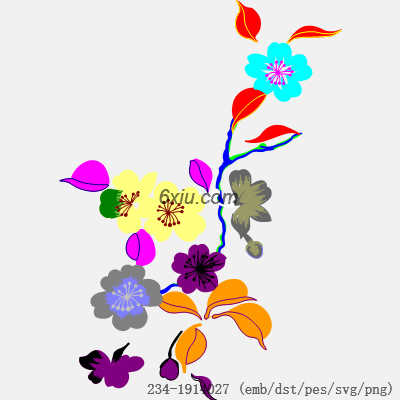 svg矢量绣花图下载