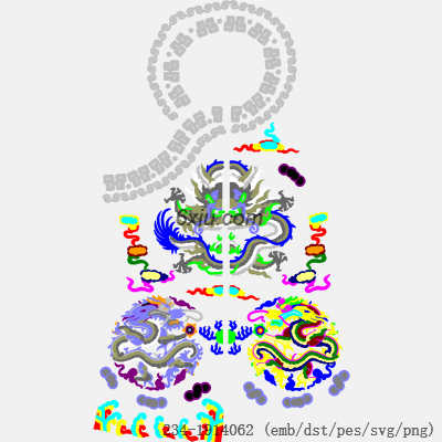 svg矢量绣花图下载