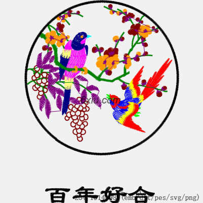 svg矢量绣花图下载