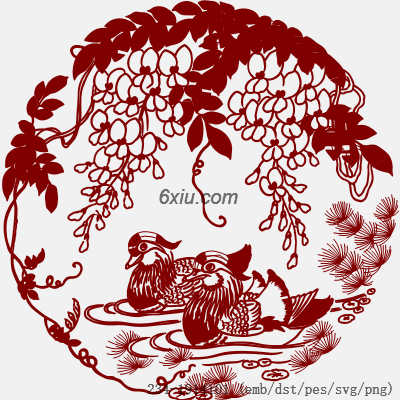 svg矢量绣花图下载