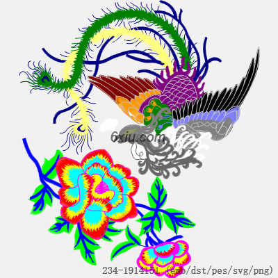 svg矢量绣花图下载