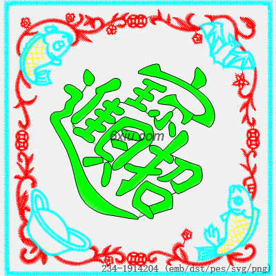 svg矢量绣花图下载