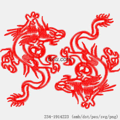 svg矢量绣花图下载