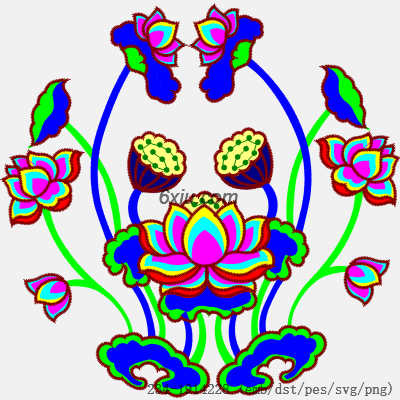 svg矢量绣花图下载