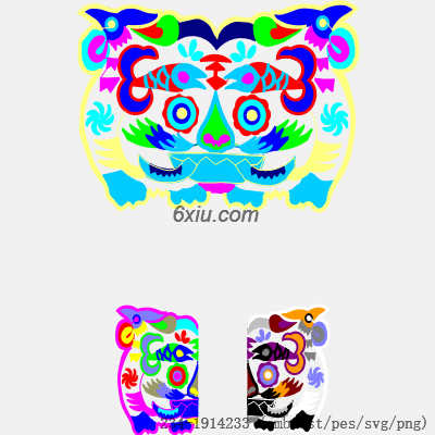 svg矢量绣花图下载