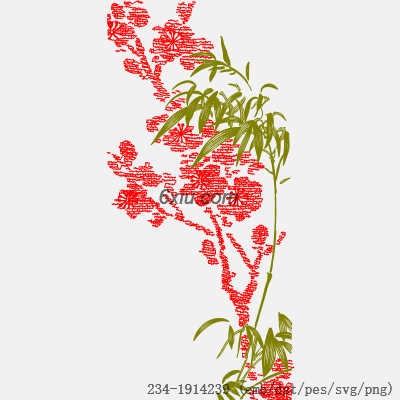 svg矢量绣花图下载