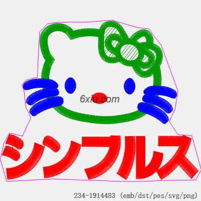 svg矢量绣花图下载