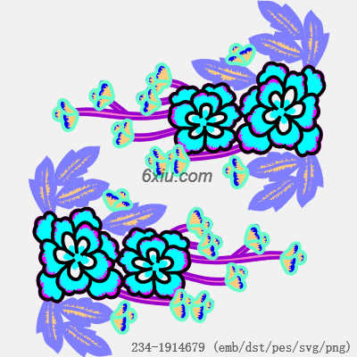 svg矢量绣花图下载
