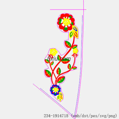 svg矢量绣花图下载