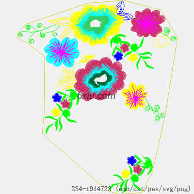 svg矢量绣花图下载