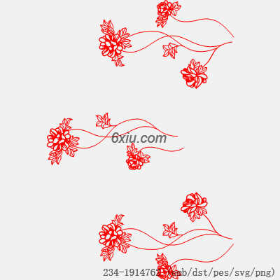 svg矢量绣花图下载