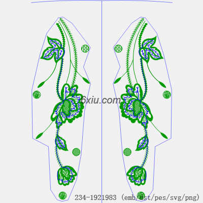 svg矢量绣花图下载