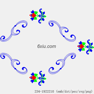 svg矢量绣花图下载