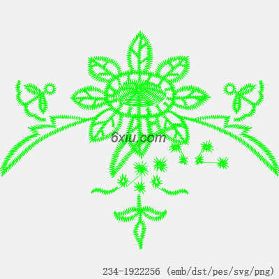 svg矢量绣花图下载