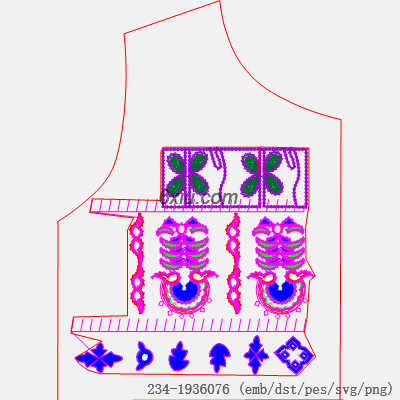 svg矢量绣花图下载