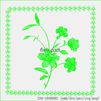 svg矢量绣花图下载