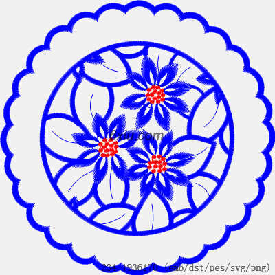 svg矢量绣花图下载