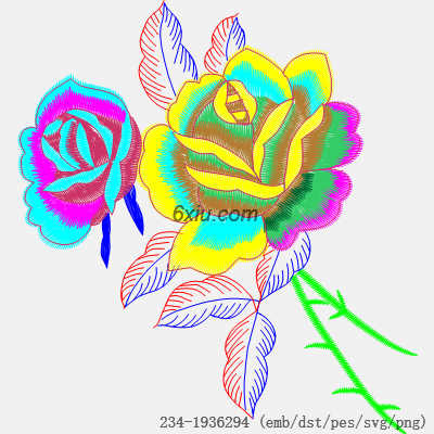 svg矢量绣花图下载