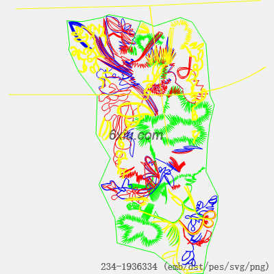 svg矢量绣花图下载