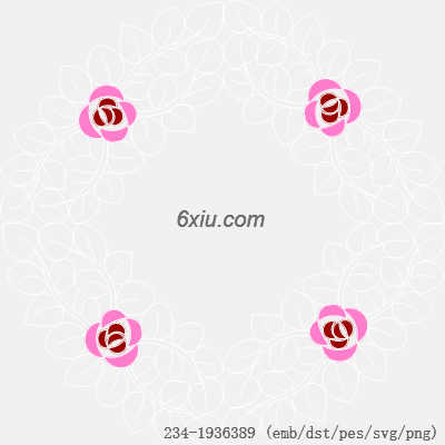 svg矢量绣花图下载