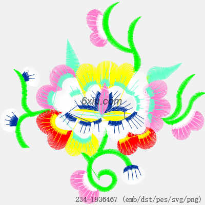 svg矢量绣花图下载