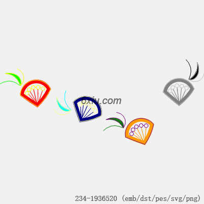 svg矢量绣花图下载