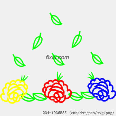 svg矢量绣花图下载