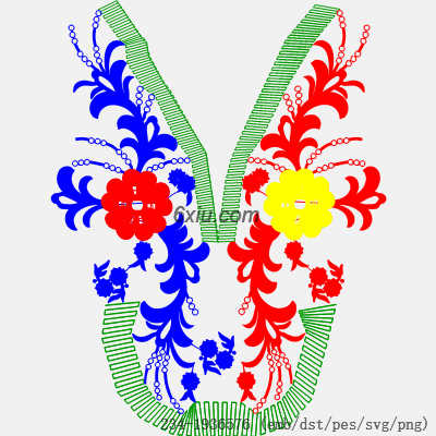 svg矢量绣花图下载