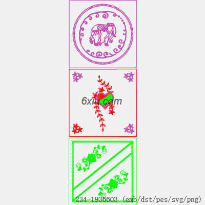 svg矢量绣花图下载