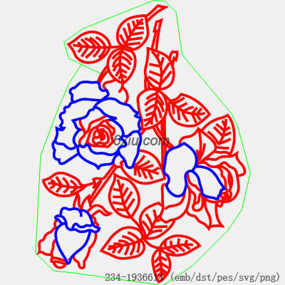 svg矢量绣花图下载