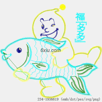 svg矢量绣花图下载