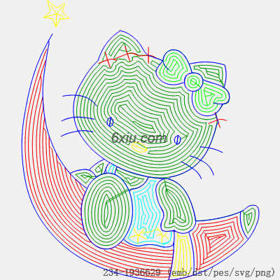 svg矢量绣花图下载