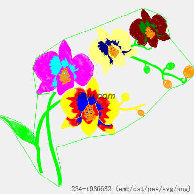 svg矢量绣花图下载