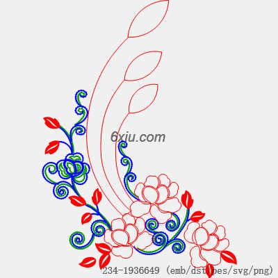 svg矢量绣花图下载