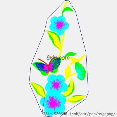 svg矢量绣花图下载