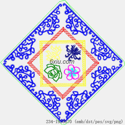 svg矢量绣花图下载