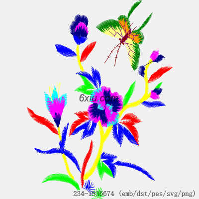 svg矢量绣花图下载