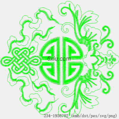 svg矢量绣花图下载