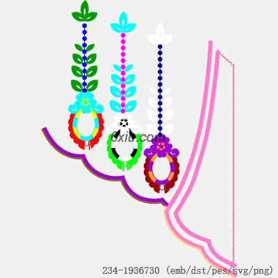 svg矢量绣花图下载