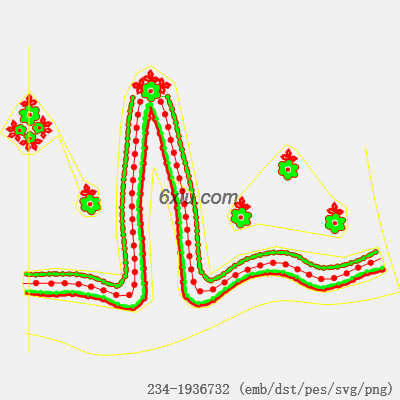 svg矢量绣花图下载