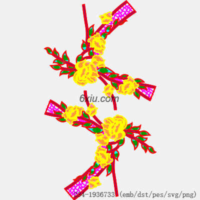 svg矢量绣花图下载